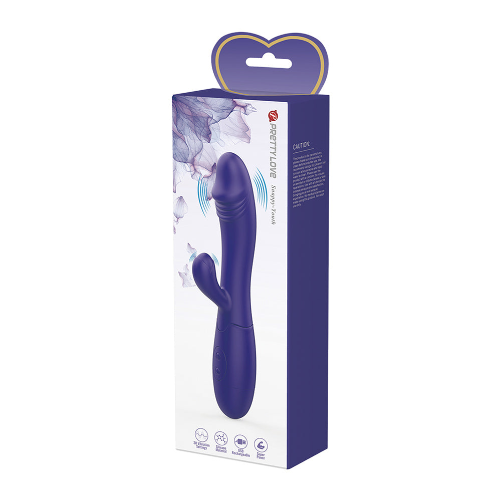 Snappy Vibrador Dual Recargable - Morado