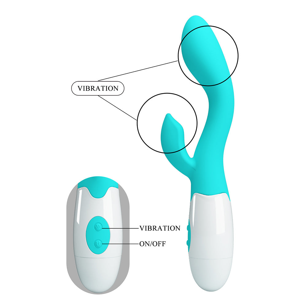 Brighty Vibrador Dual - Turquesa