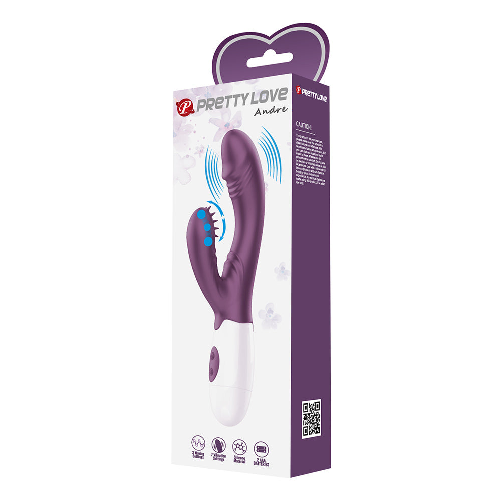 Andre Vibrador y Estimulador de Clítoris - Morado