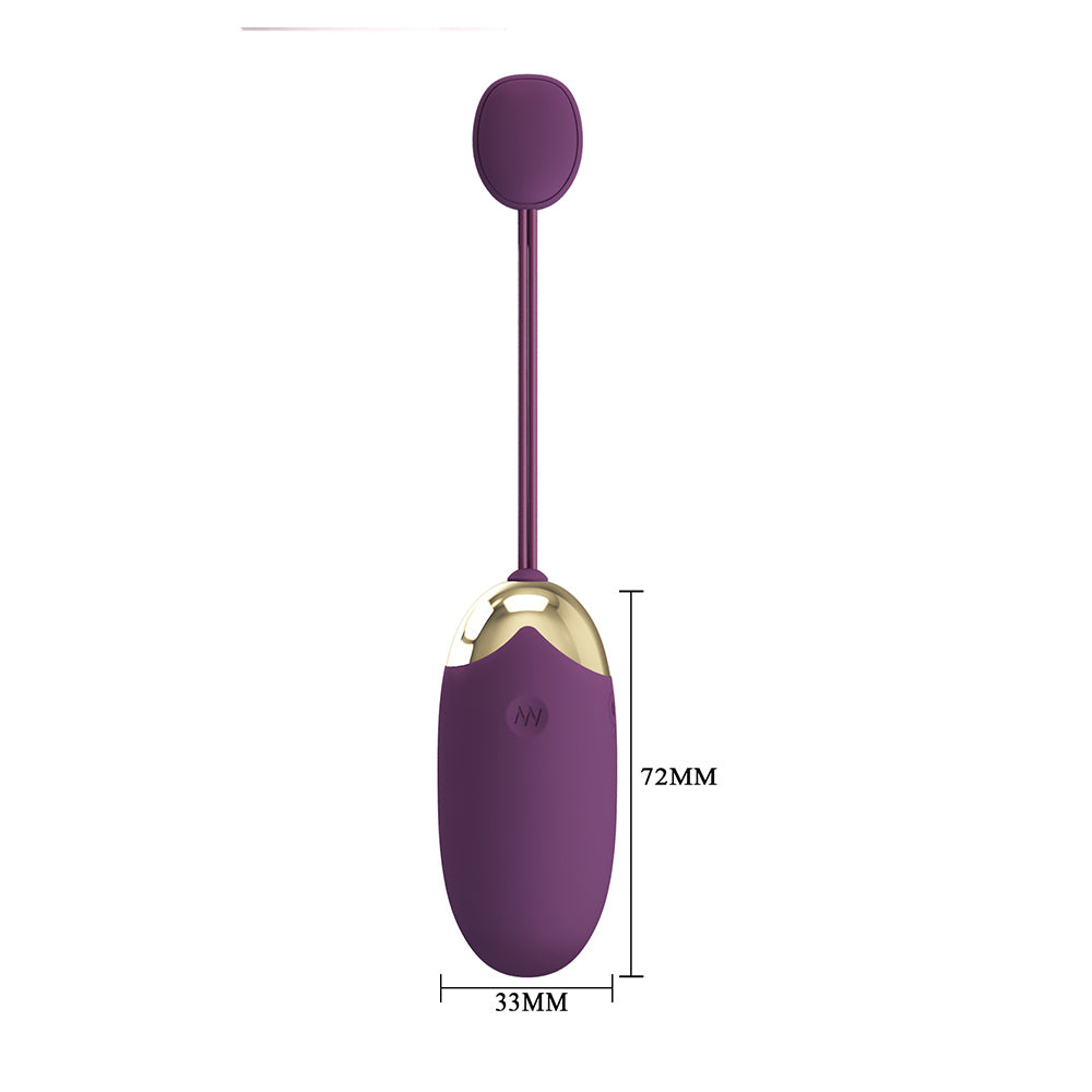 Abner Huevo Vibrador con APP - Morado