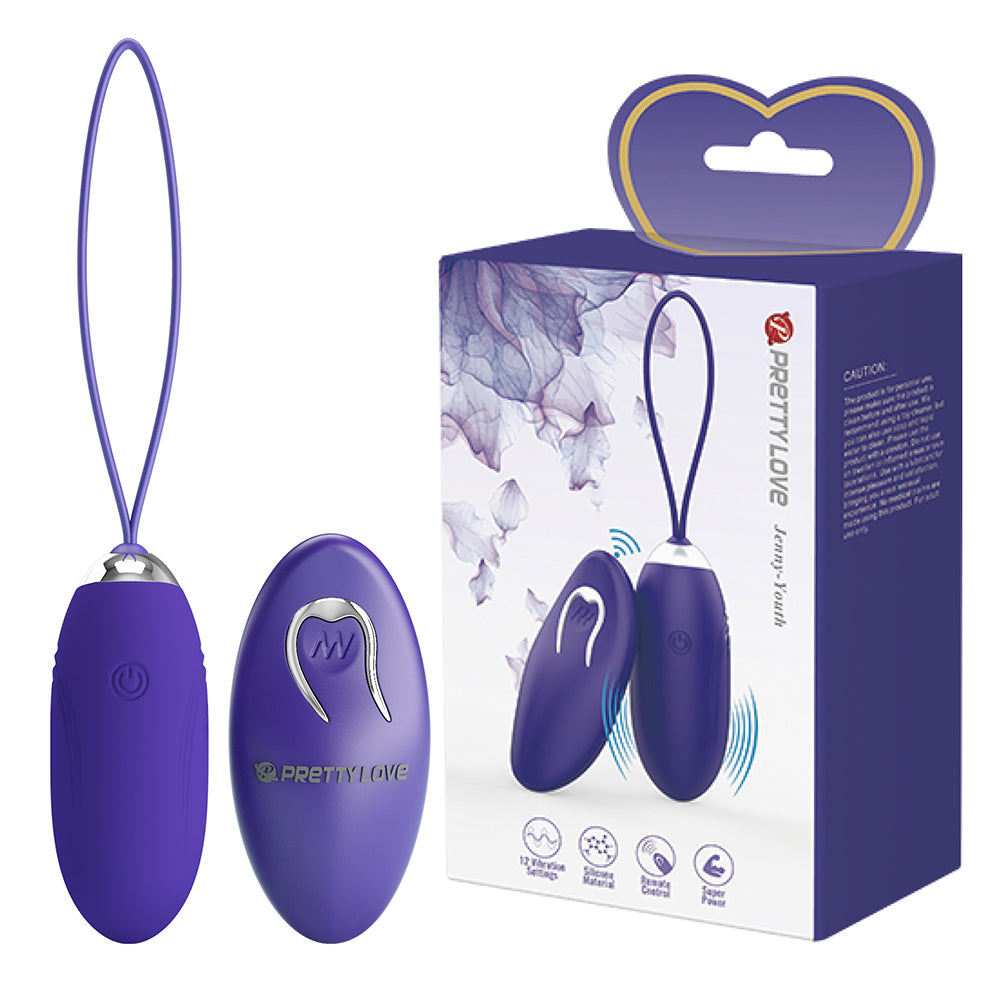 Jenny Huevo Vibrador con Control Remoto - Morado