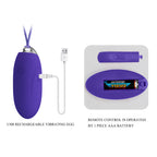 Jenny Huevo Vibrador con Control Remoto - Morado