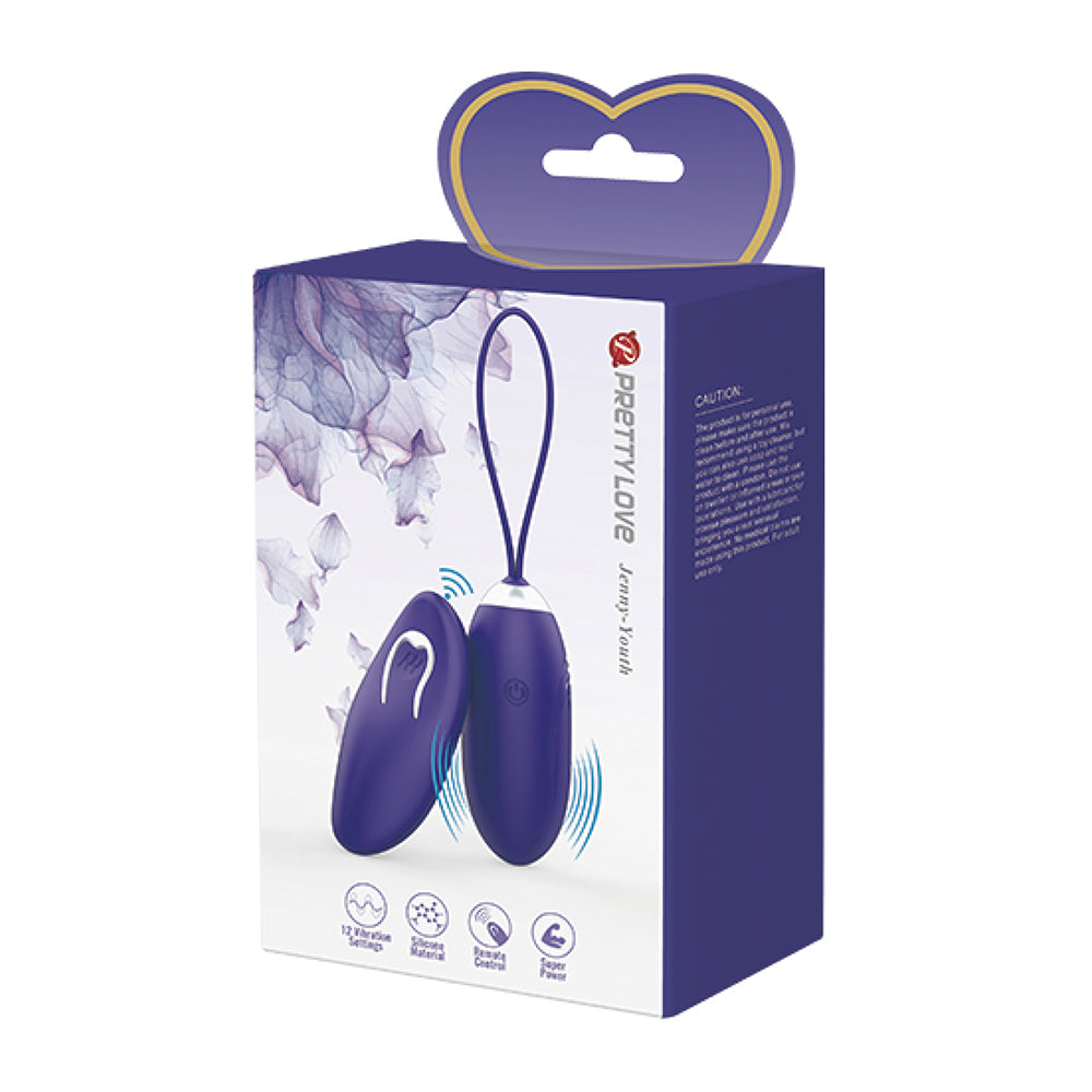 Jenny Huevo Vibrador con Control Remoto - Morado