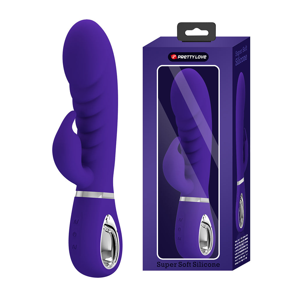 Prescott Vibrador Dual Recargable Silicona Super Soft - Morado