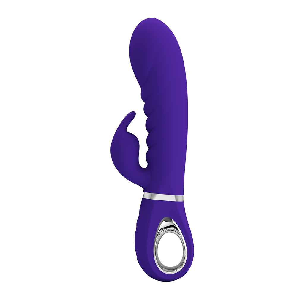 Prescott Vibrador Dual Recargable Silicona Super Soft - Morado