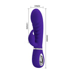 Prescott Vibrador Dual Recargable Silicona Super Soft - Morado