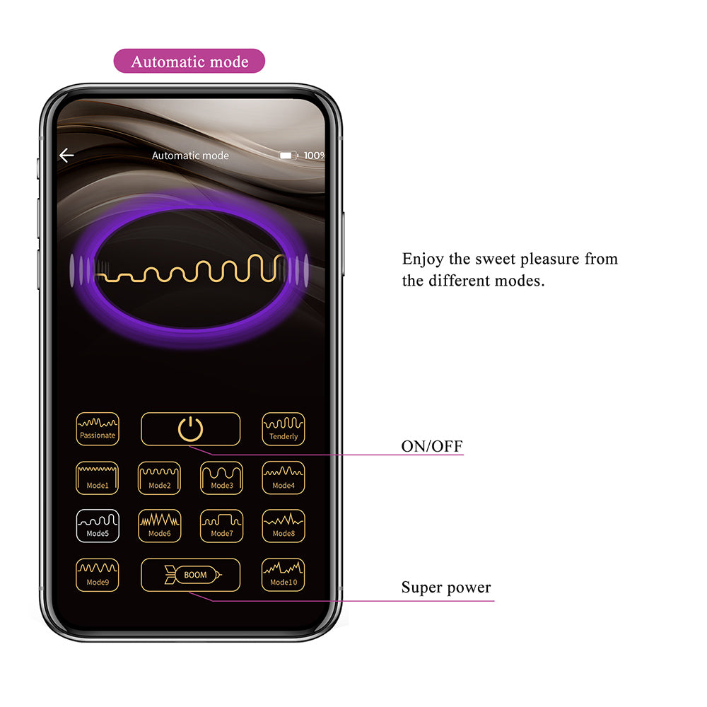 Casper Huevo Vibrador Super Soft con APP