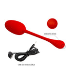 Knucker Huevo Vibrador Super Soft - Rojo
