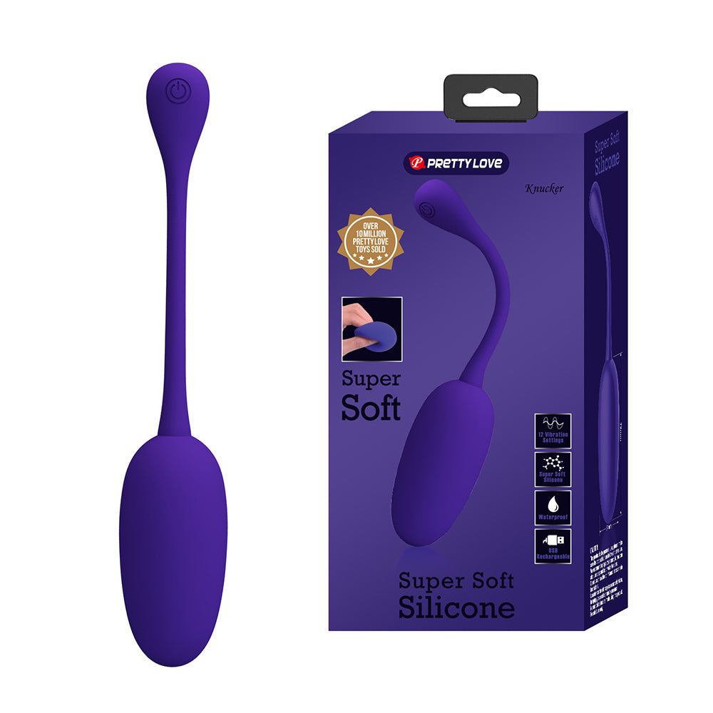 Knucker Huevo Vibrador Super Soft - Morado