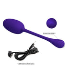 Knucker Huevo Vibrador Super Soft - Morado