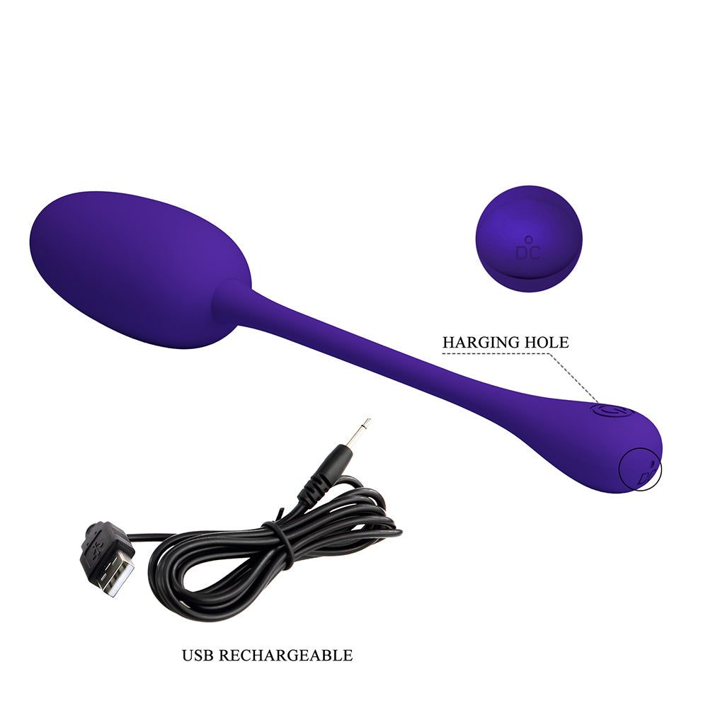 Knucker Huevo Vibrador Super Soft - Morado