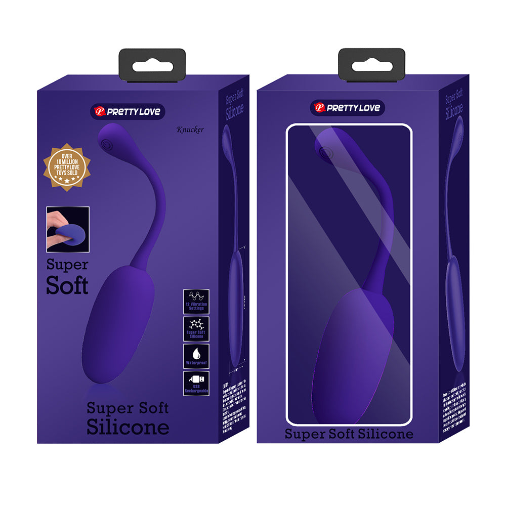 Knucker Huevo Vibrador Super Soft - Morado