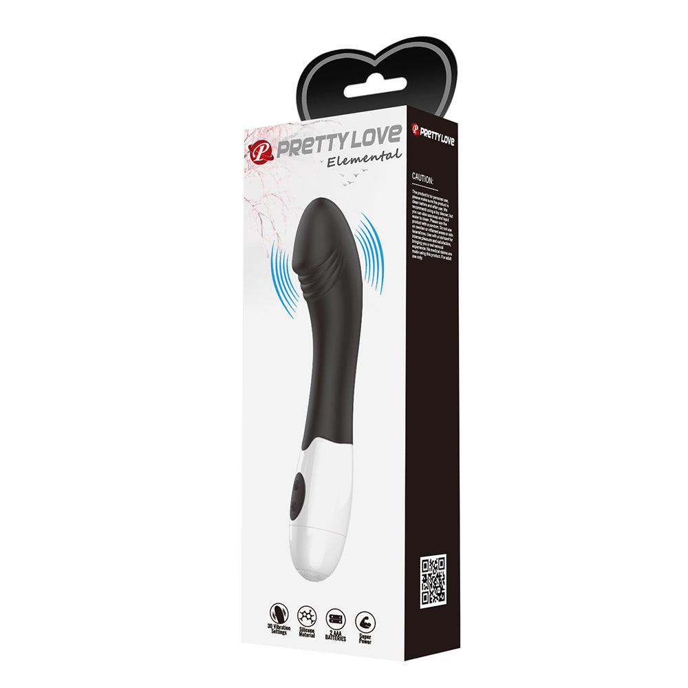 Elemental Vibrador Punto G - Negro