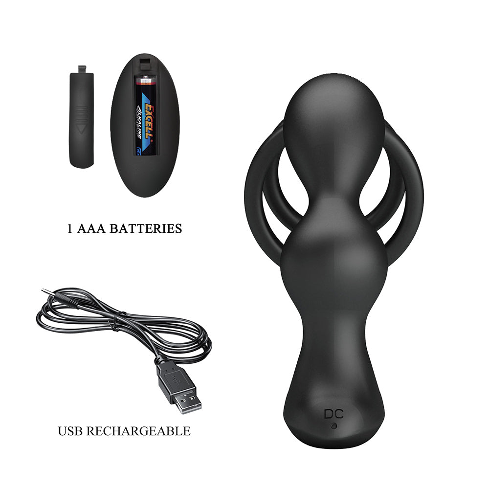 Marshall Vibrador Próstata con Anillo Doble
