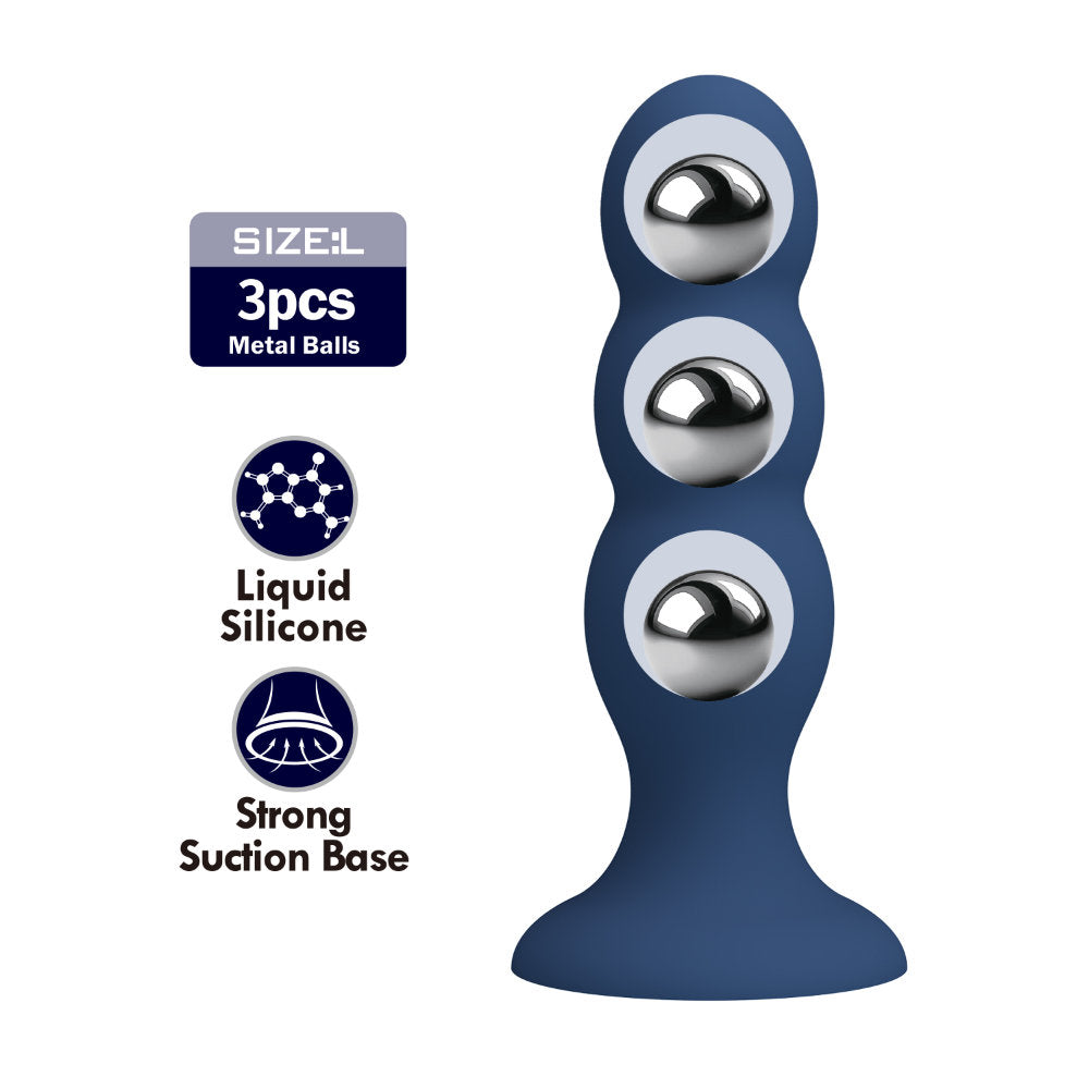 Mr Play Plug Anal con Bolitas Imagen secundaria del producto