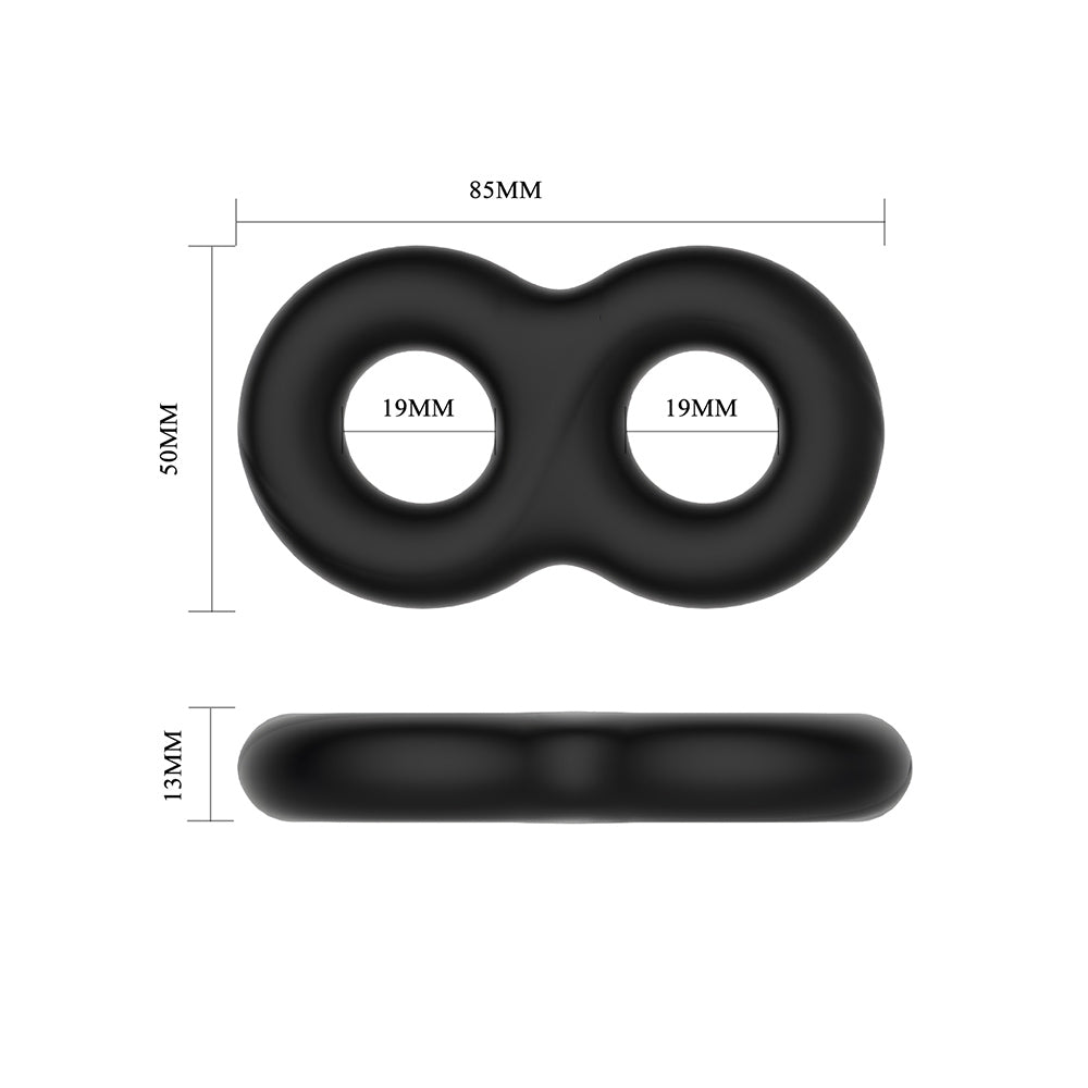 Bull Ring 17 - Anillo Erector Doble Silicona Super Soft