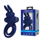Darey Anillo Conejito Vibrador Doble - Azul