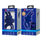 Darey Anillo Conejito Vibrador Doble - Azul