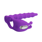 Blackney Anillo Vibrador para Doble Penetración - Morado