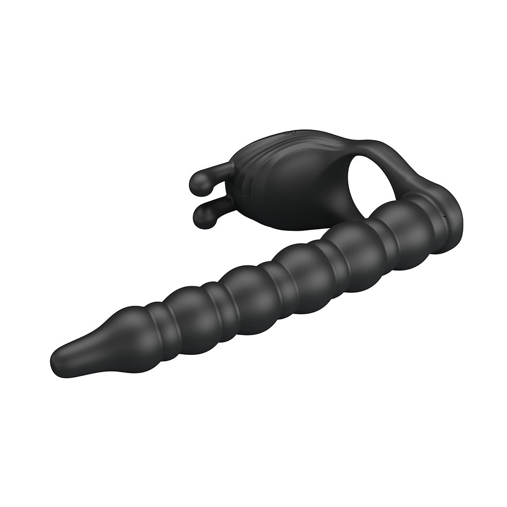 Blackney Anillo Vibrador para Doble Penetración - Negro
