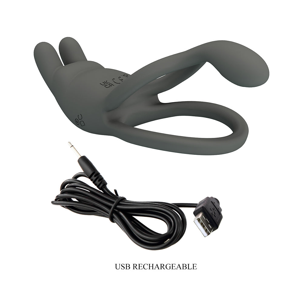 Seth Anillo Vibrador Doble Recargable