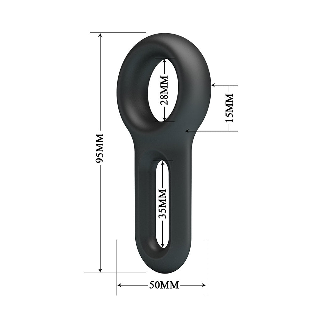 Bull Ring 18 - Anillo Erector Doble Silicona Super Soft