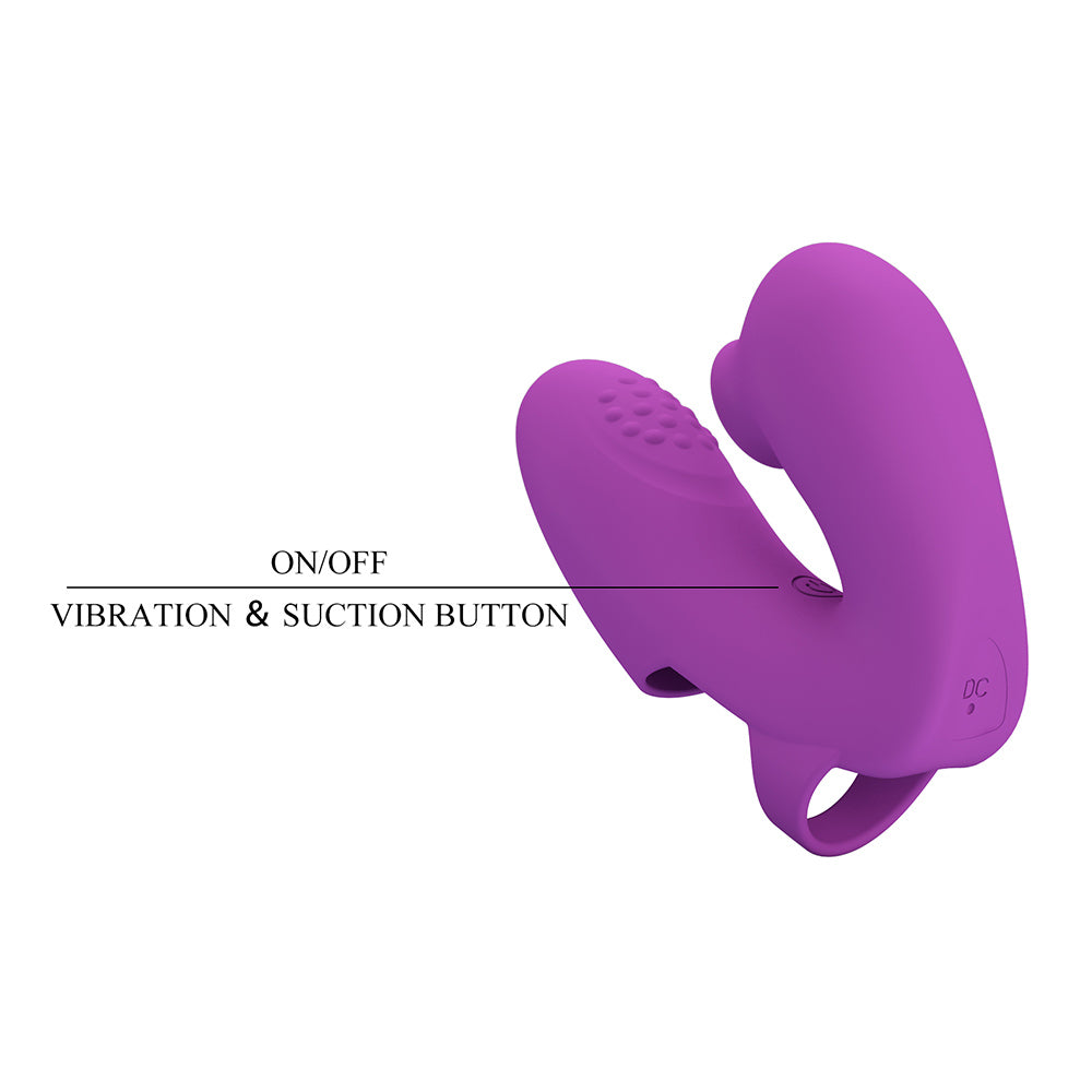 Athena Dedo Vibrador con Succionador