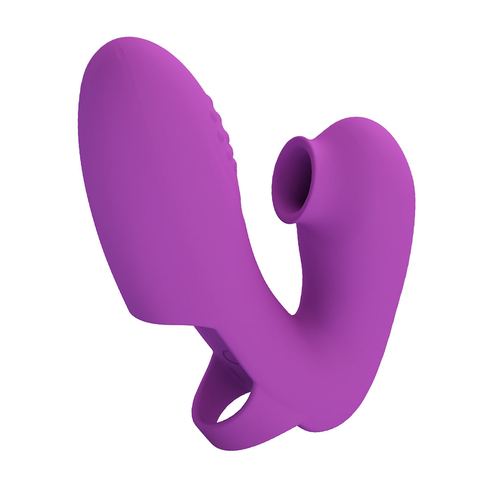 Athena Dedo Vibrador con Succionador Imagen principal del producto