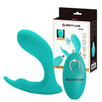 Idabelle Vibrador Dual con Control Remoto - Turquesa