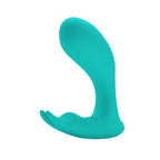 Idabelle Vibrador Dual con Control Remoto - Turquesa