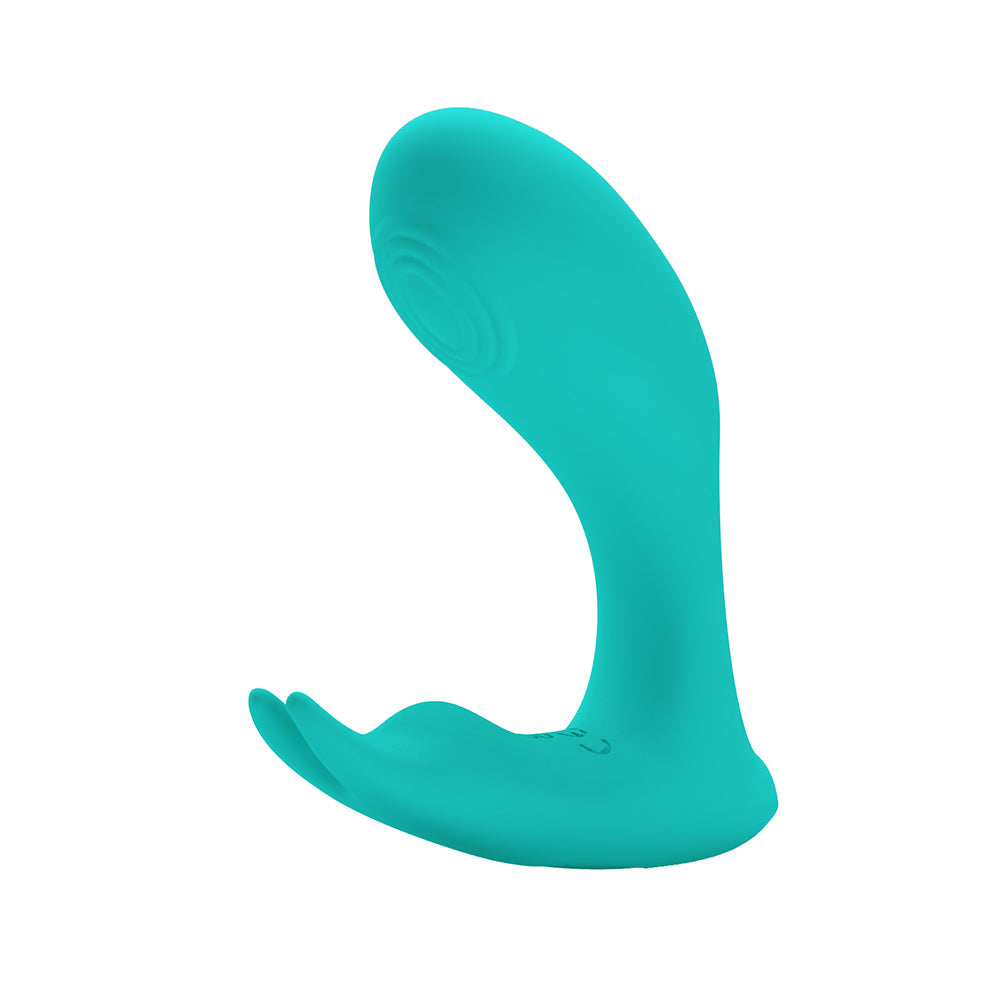 Idabelle Vibrador Dual con Control Remoto - Turquesa