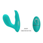 Idabelle Vibrador Dual con Control Remoto - Turquesa