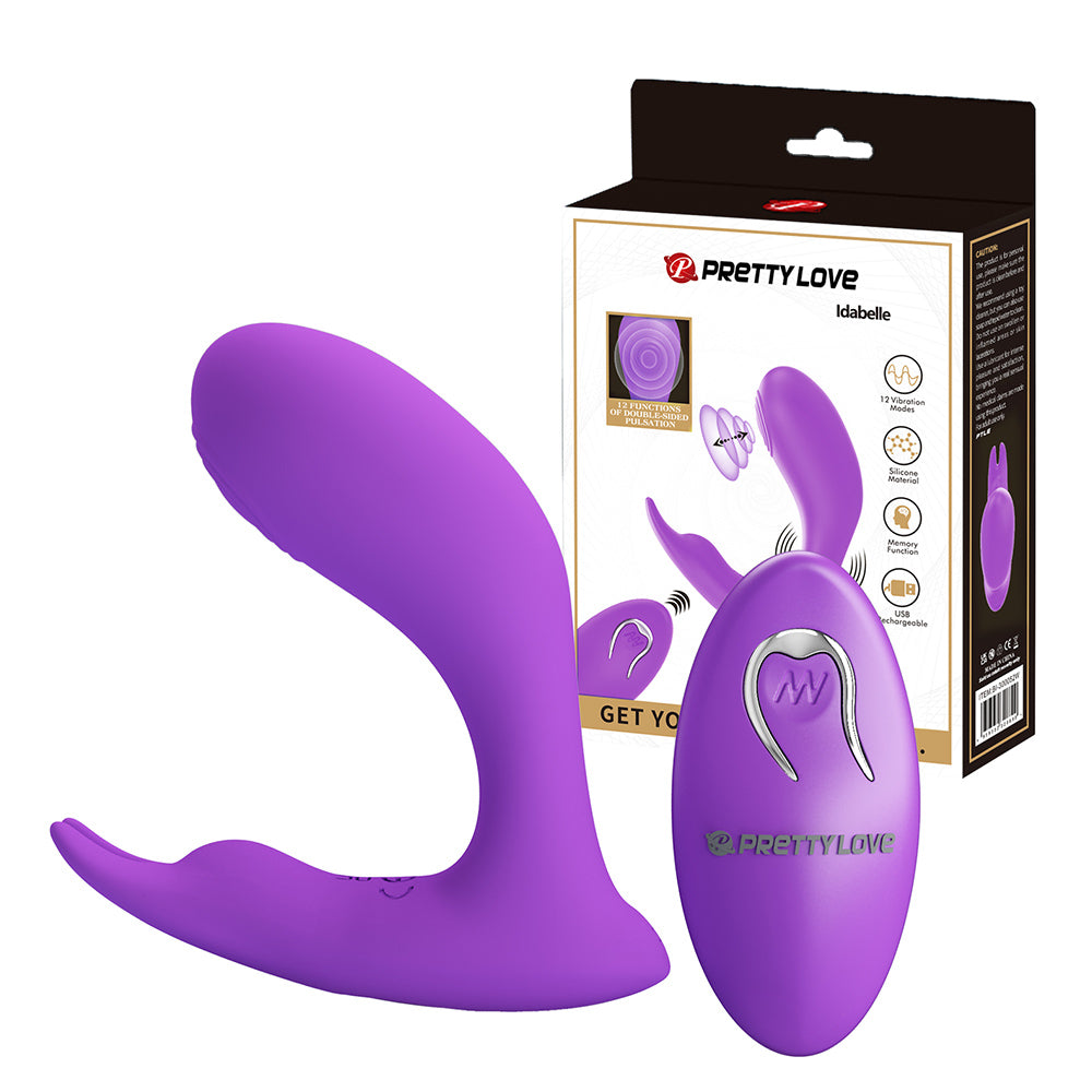 Idabelle Vibrador Dual con Control Remoto - Morado Imagen principal del producto