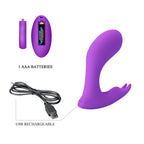 Idabelle Vibrador Dual con Control Remoto - Morado