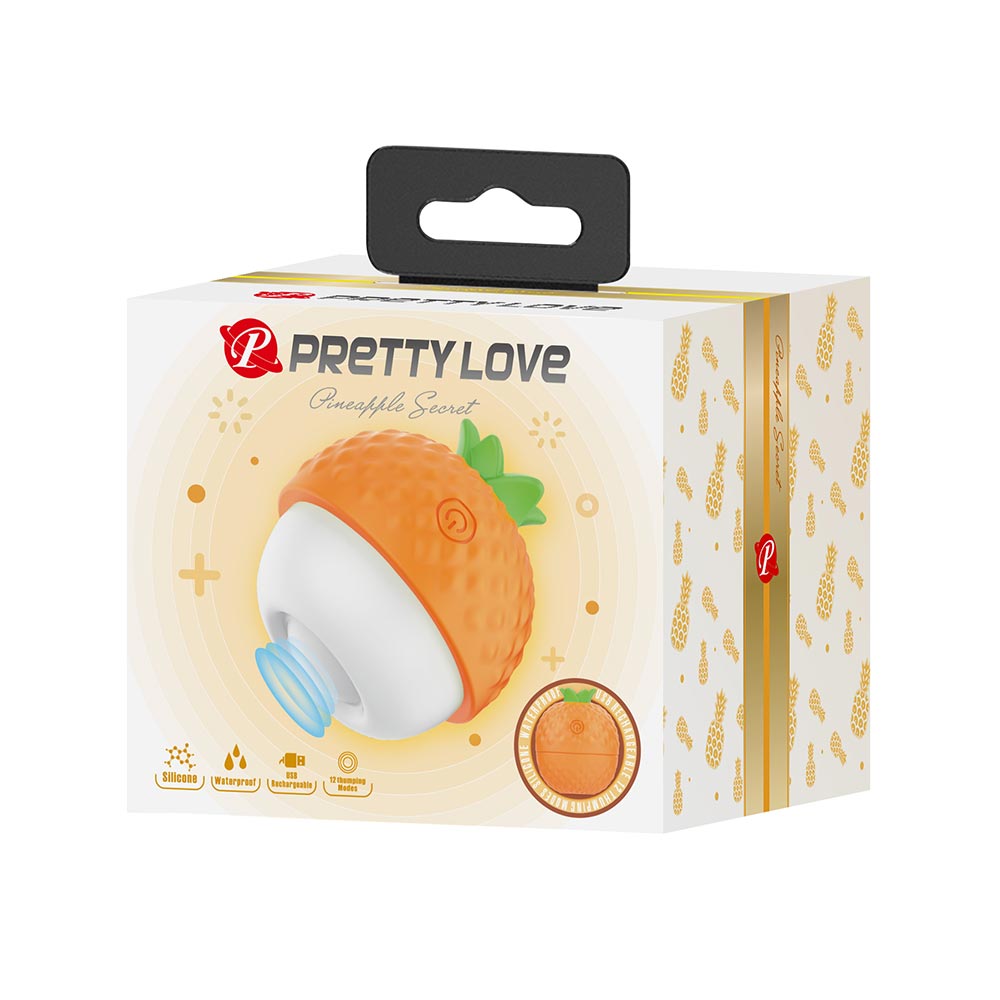 Pineapple Secret Estimulador Externo Recargable - Naranja