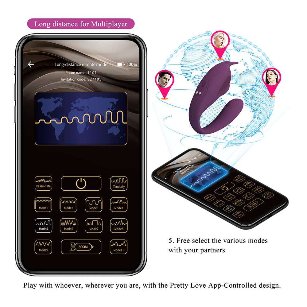 Shey Vibrador y Succionador Con App