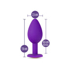 Bling Plug Anal con Joya Dorada - Pequeño