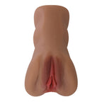 Caroline Masturbador Realista Vagina y Ano - Chocolate
