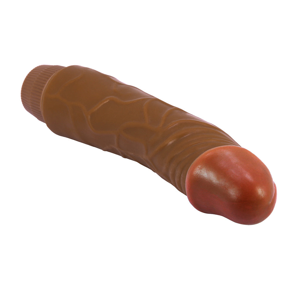 Jeff Vibrador Realista 19,5 cm - Chocolate