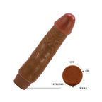 Jeff Vibrador Realista 19,5 cm - Chocolate