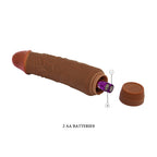 Jeff Vibrador Realista 19,5 cm - Chocolate