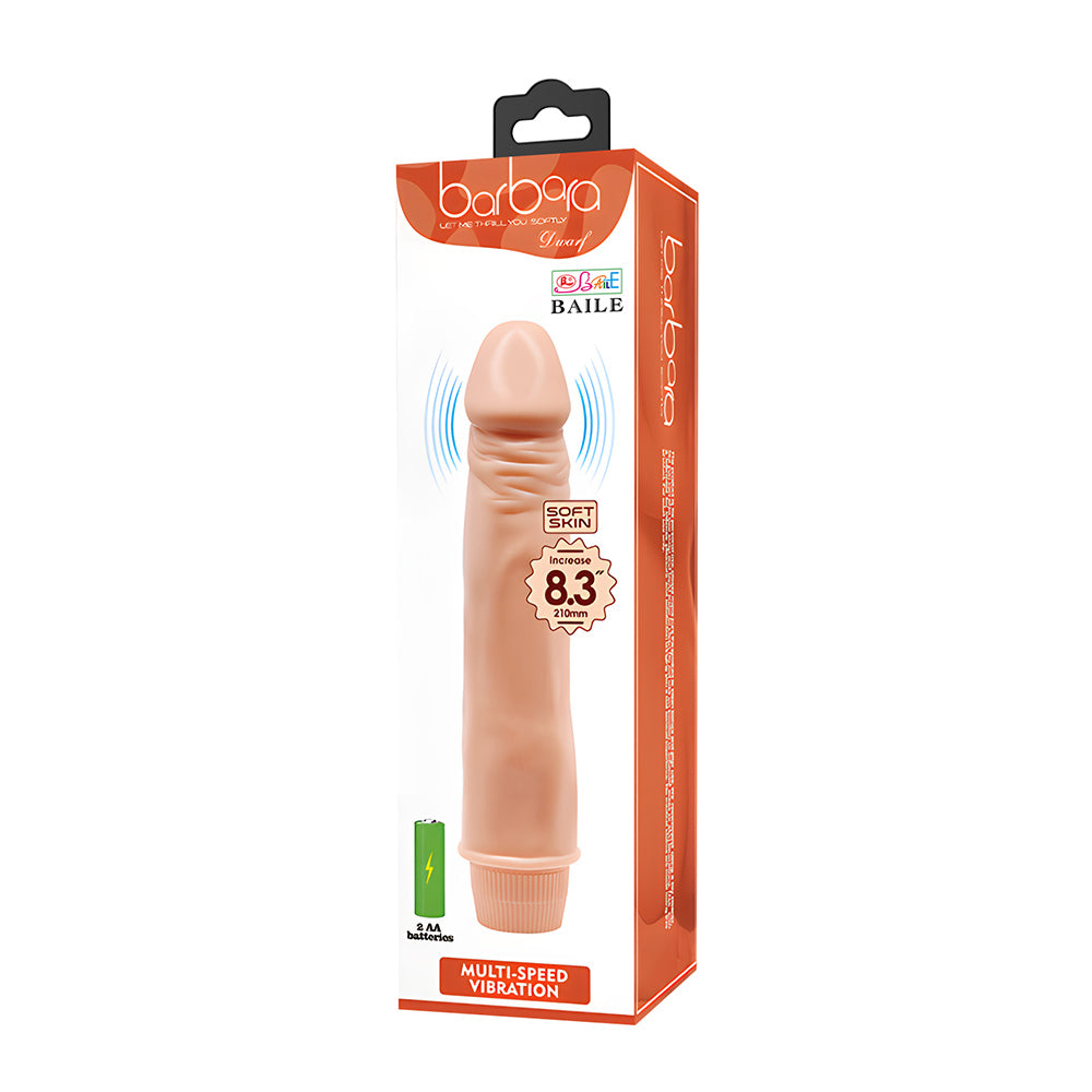 Dwarf Vibrador Realista 21,5 cm - Vainilla
