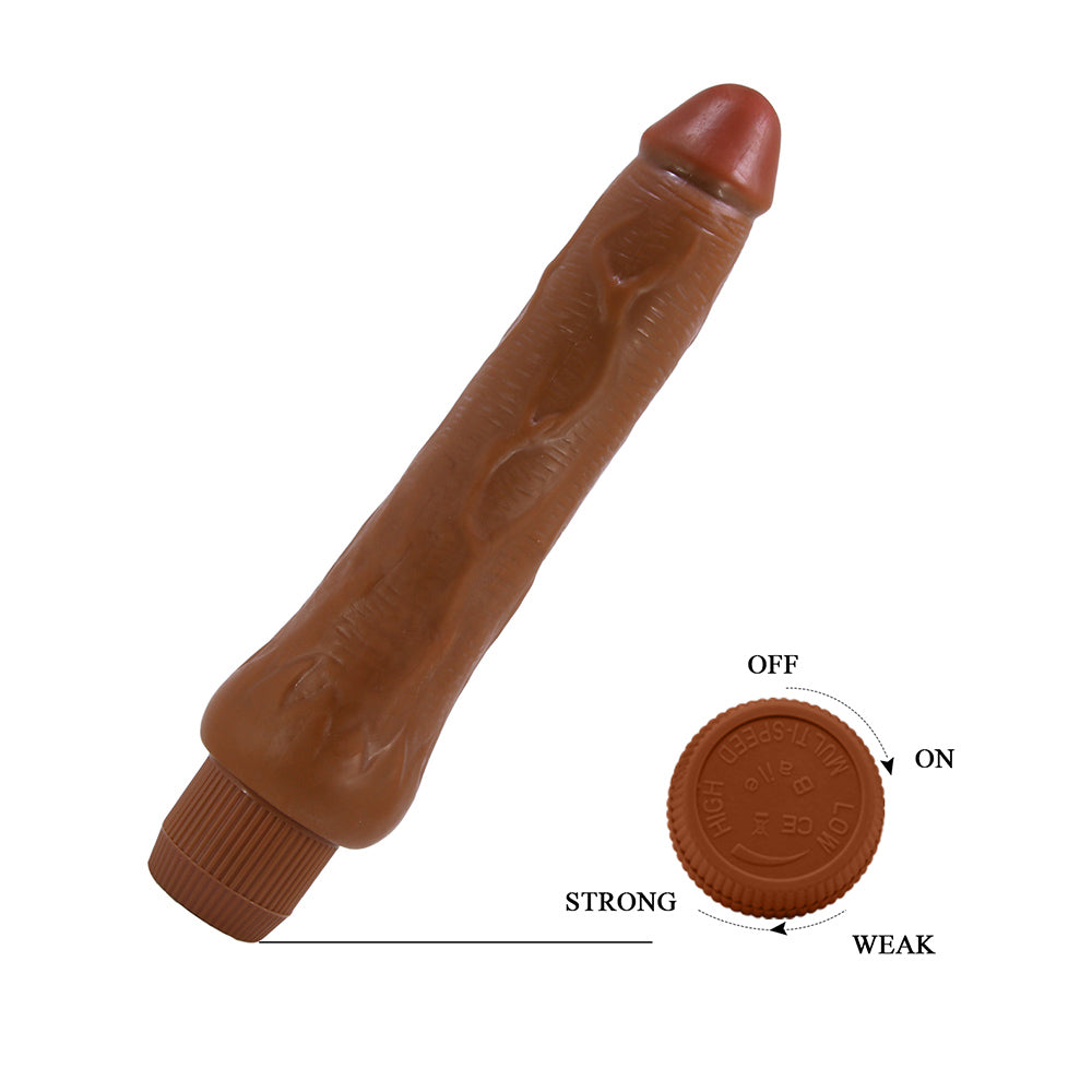 Dryad Vibrador Realista 25 cm - Chocolate