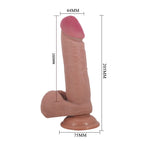 Creel Dildo Realista Piel Deslizable 20,5  -  Moca