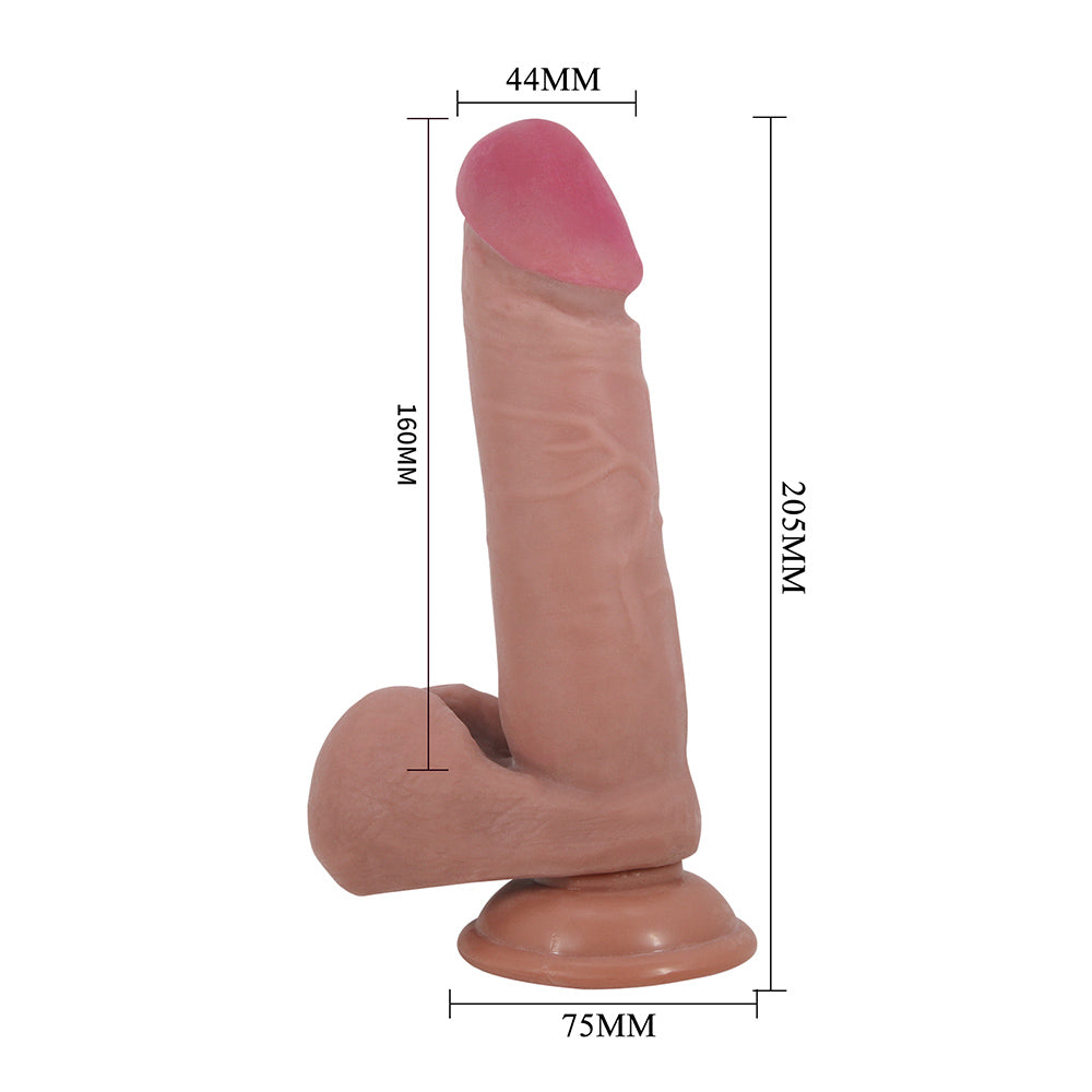 Creel Dildo Realista Piel Deslizable 20,5  -  Moca