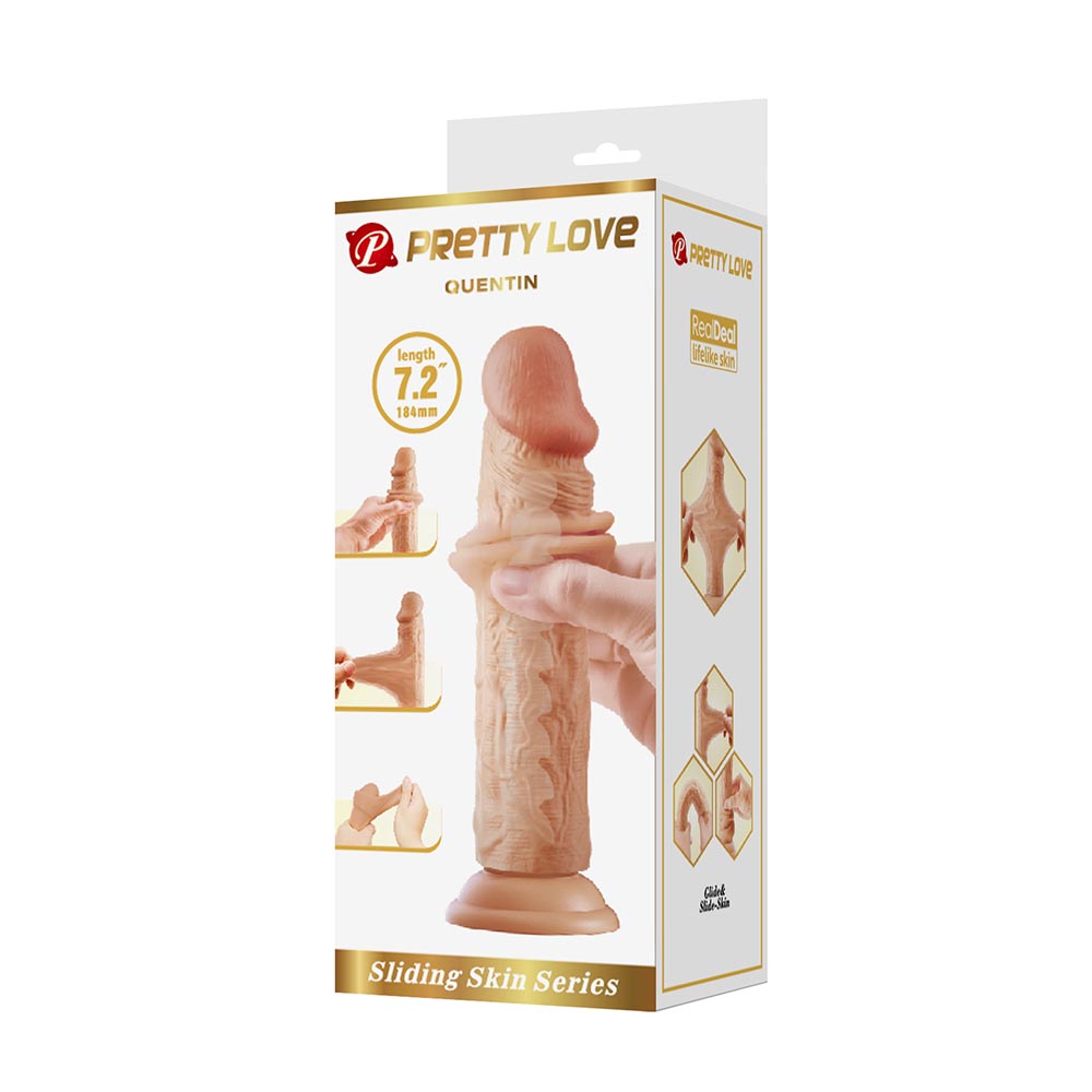 Quentin Dildo Realista Piel Deslizable 18,4 cm