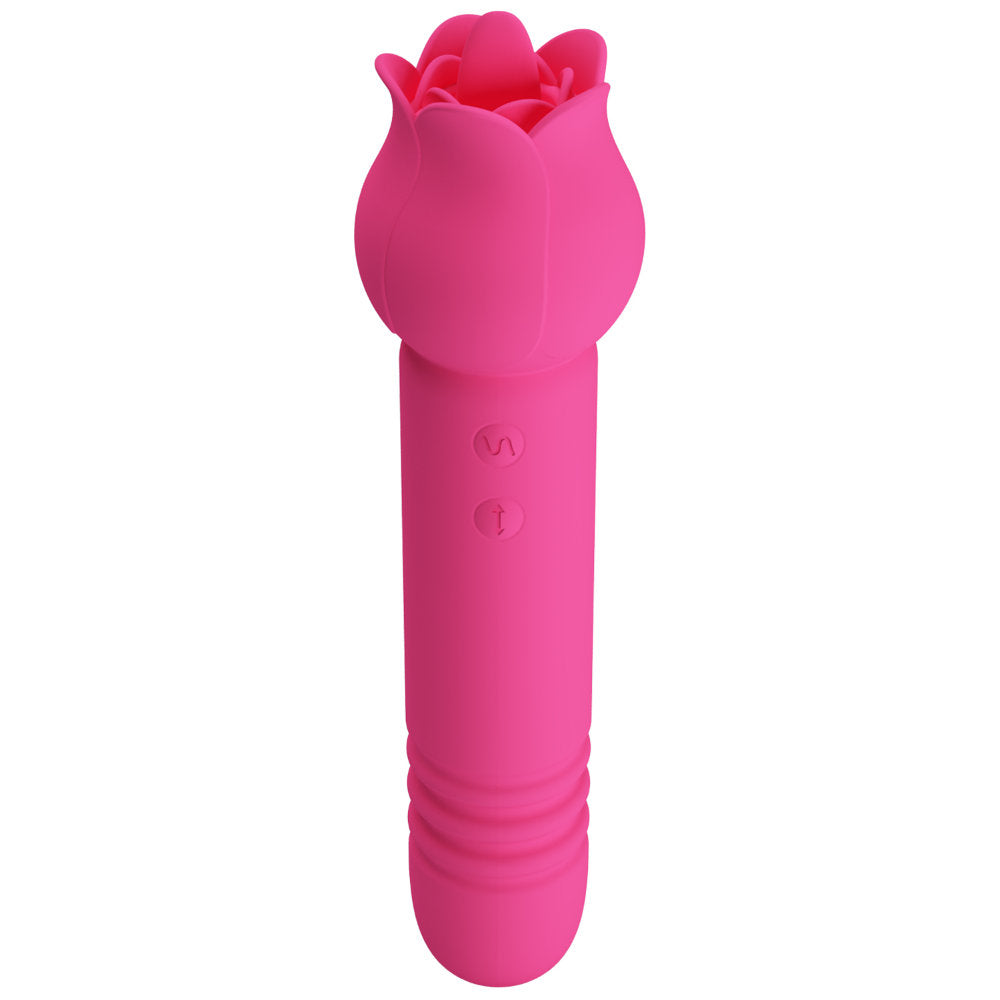 Chaley Vibrador Doble con Empuje y Lengua