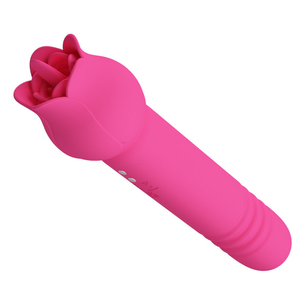 Chaley Vibrador Doble con Empuje y Lengua