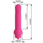Chaley Vibrador Doble con Empuje y Lengua