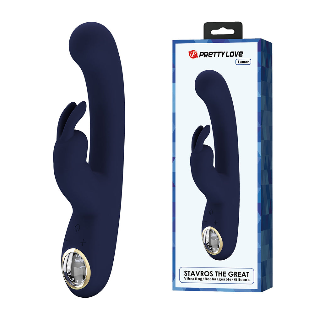 Lamar Vibrador Dual Recargable - Azul